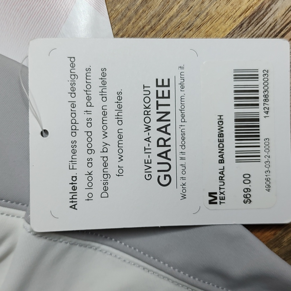 Athleta textural bandeau bikini Sz M - Picture 5 of 5